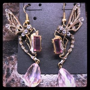 Vintage dragonfly earrings